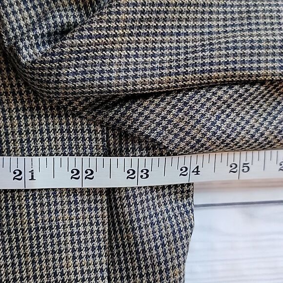 Chaps Ralph Lauren Nailhead Tweed Silk And Wool Blazer Mens Size 44T - Picture 13 of 14